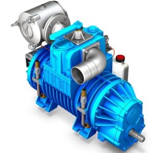 Насос вакуумный лопастной JUROP PN 140, левое вращение, ручной клапан