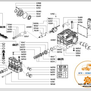 Деталировка (дефектовка) Насос плунжерный высокого давления UDOR VXX-B 215/160R